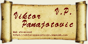 Viktor Panajotović vizit kartica
